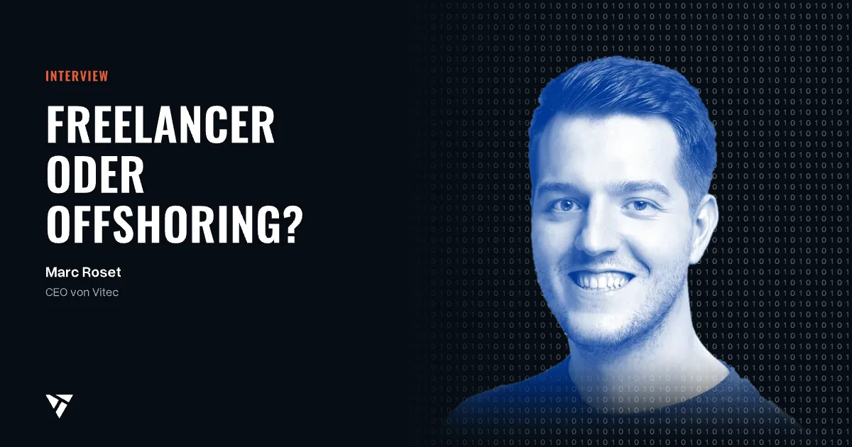 Freelancer oder Offshoring?: Porträt von Marc Roset, CEO von Vitec