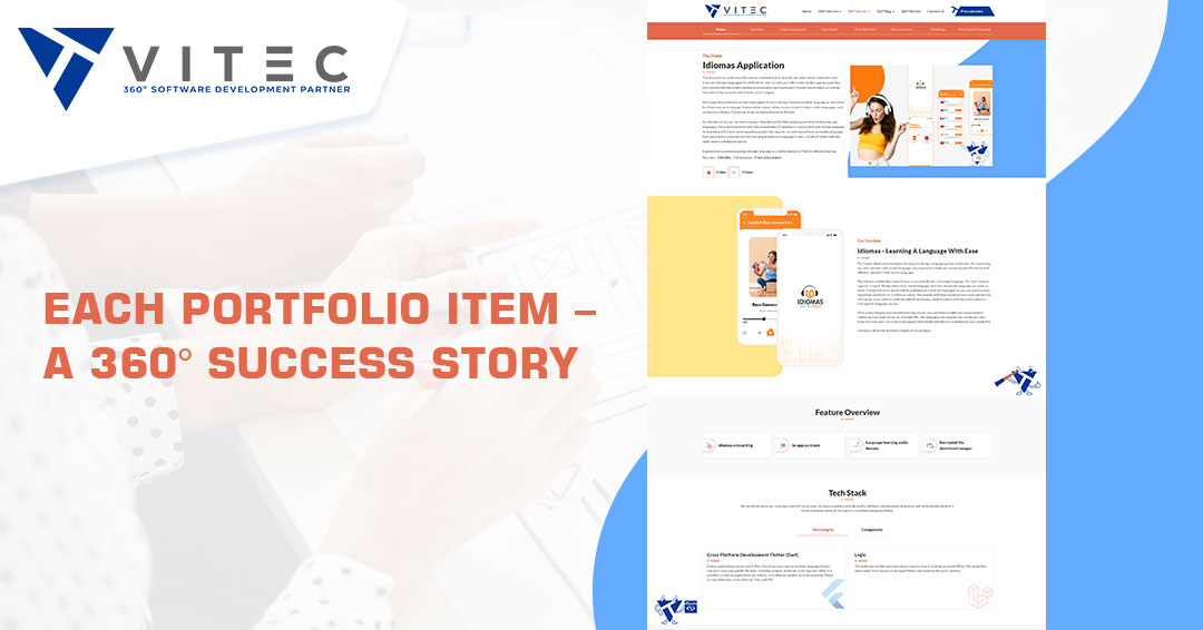 Vitec GmbH │ 360o Redesign Journey │ Portfolio Single Page As a 360 o Success Story